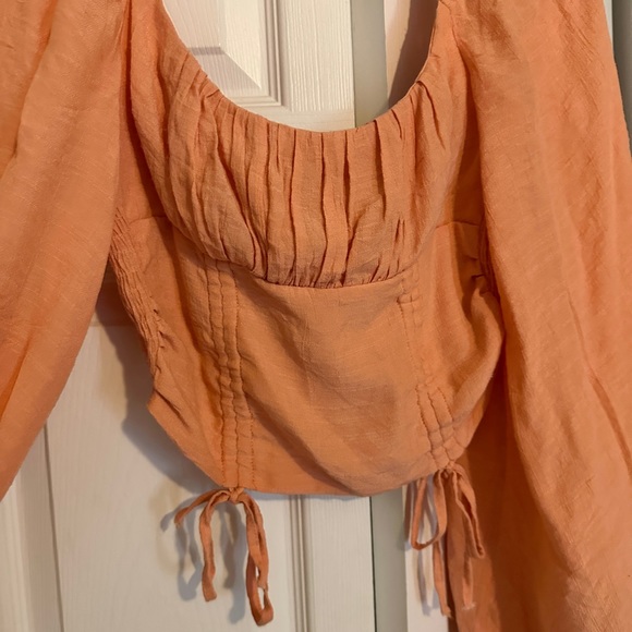 HELLO MOLLY Planting Seeds Peach Crop Top - Picture 8 of 11